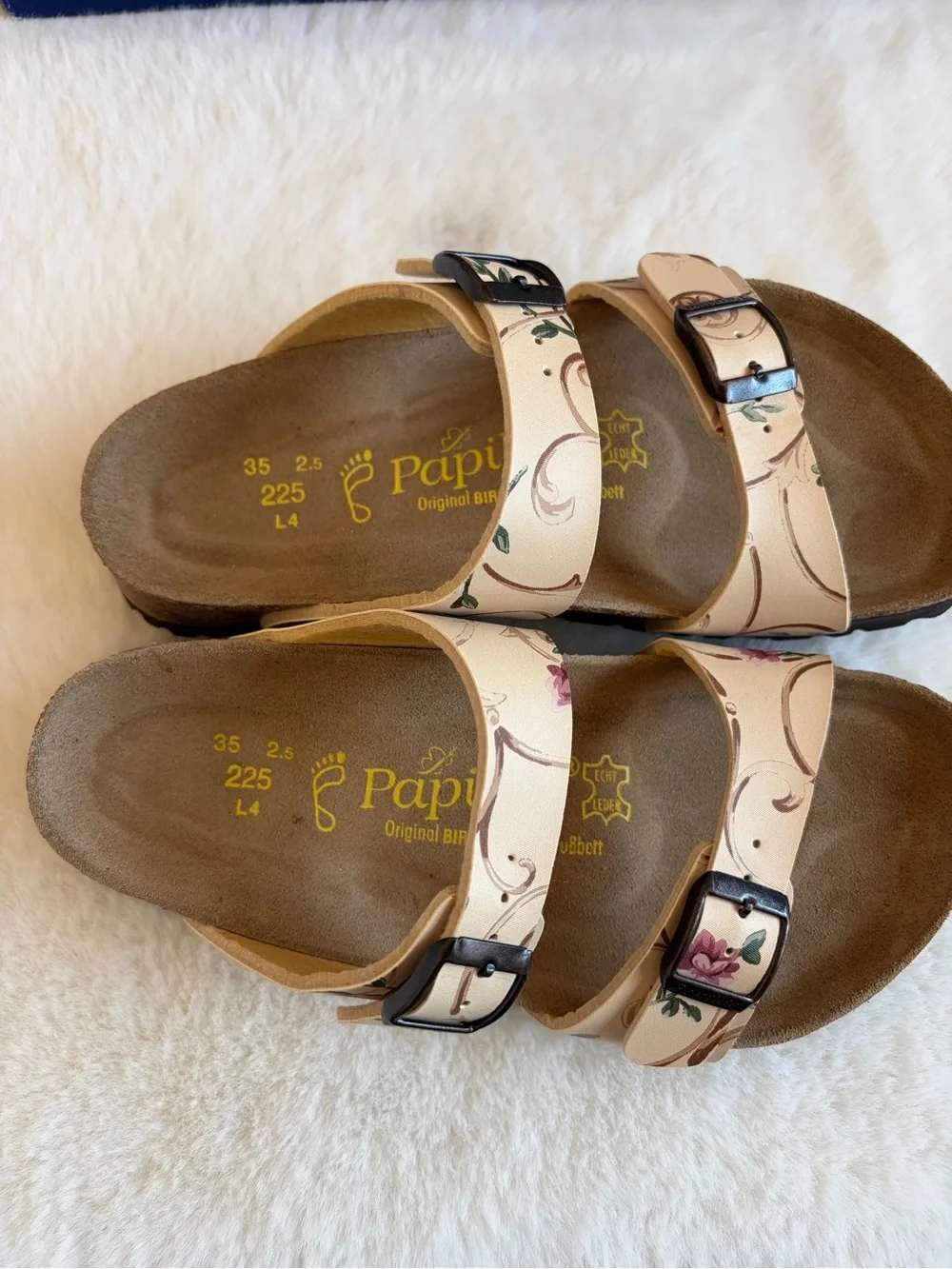 NWOB Birkenstock Papillio Floral Pink Arizona-Style Sandals | 35
